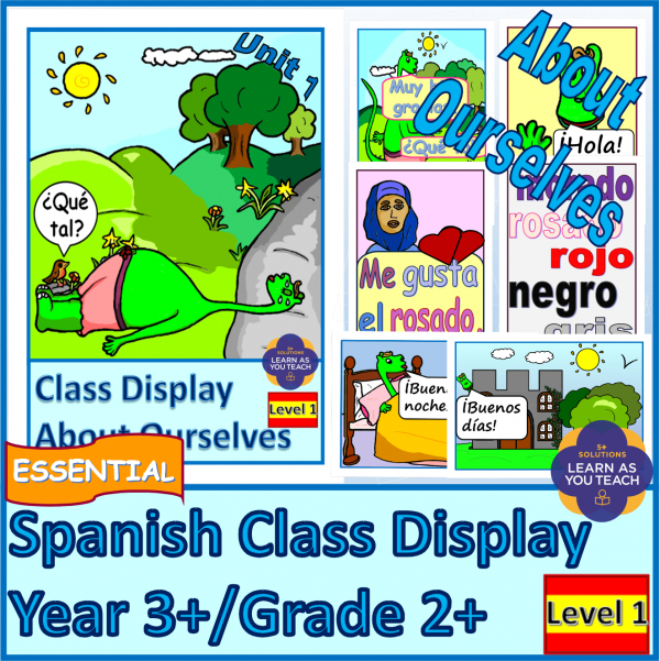 KS2 SPANISH: YEAR 3 FLASH/BOOM CARDS - ABOUT OURSELVES