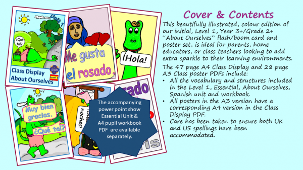 KS2 SPANISH: YEAR 3 FLASH/BOOM CARDS - ABOUT OURSELVES - Image 2