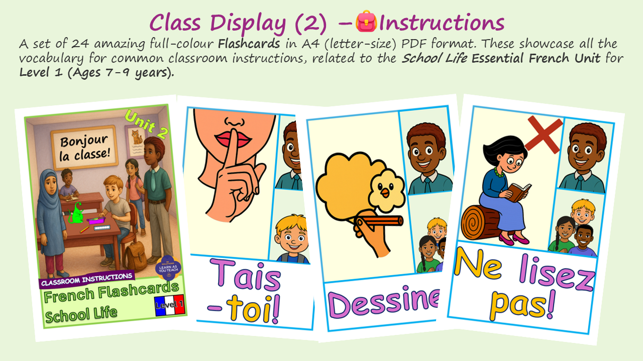 Ages 7-9: School Premium French Unit - School Life - Image 9