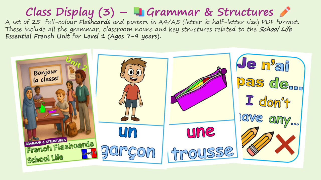 Ages 7-9: School Premium French Unit - School Life - Image 10