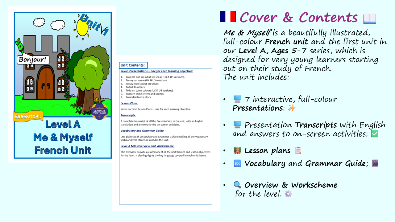 Ages 5-7: French Unit - Me & Myself - Image 2