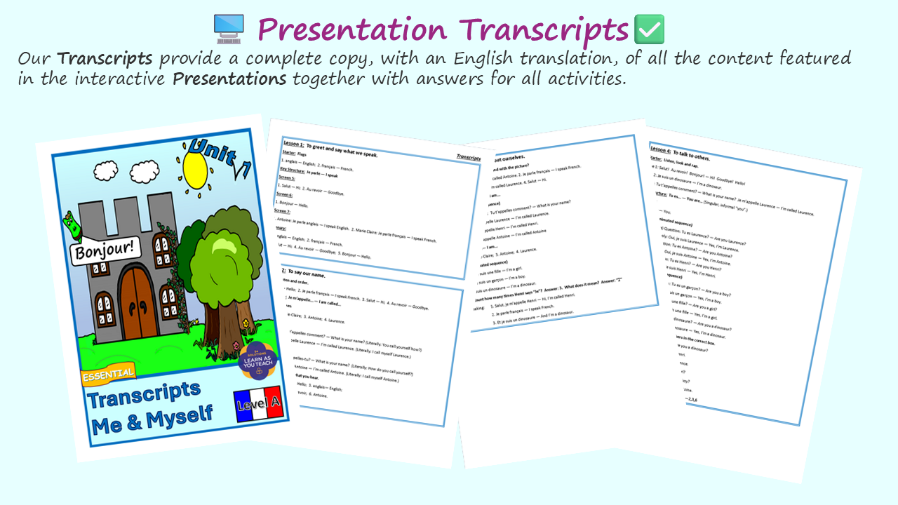 Ages 5-7: French Unit - Me & Myself - Image 4