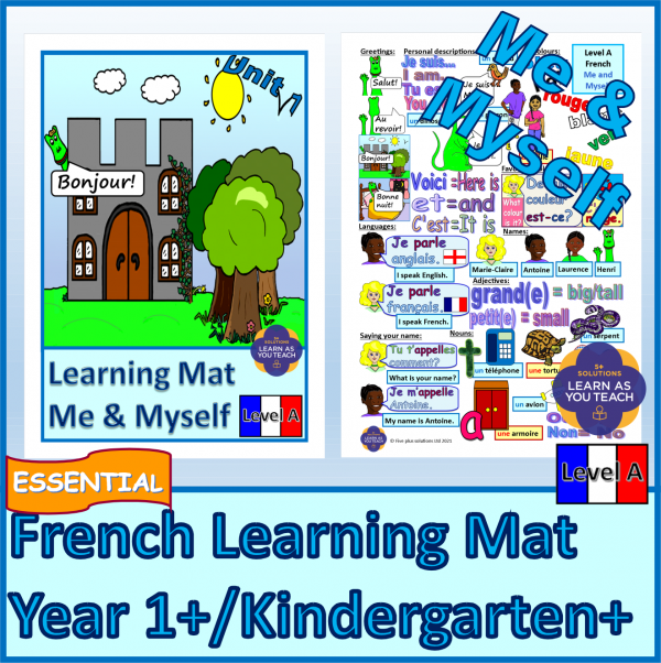French Learning Mat - Year 1/Kindergarten