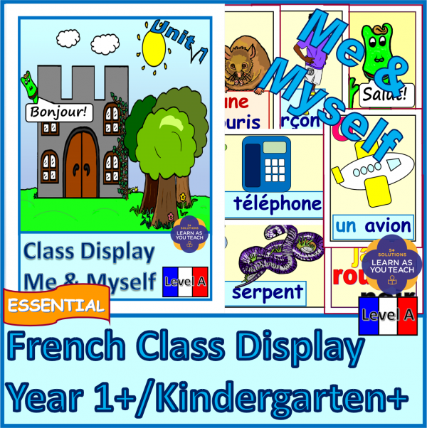 Me and Myself French Class Display - Year 1/Kindergarten