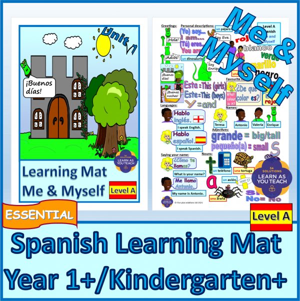 Spanish Learning Mat - Year 1/Kindergarten