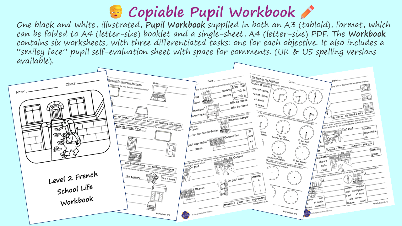 AGES 9-11: FRENCH PREMIUM UNIT - SCHOOL LIFE - Image 5