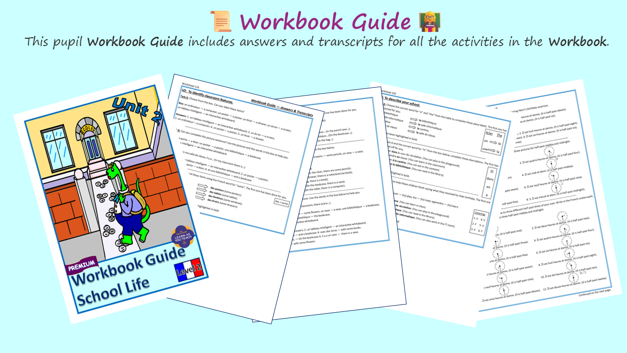 AGES 9-11: FRENCH PREMIUM UNIT - SCHOOL LIFE - Image 6