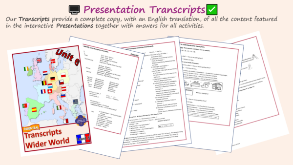 KS2 FRENCH: YEAR 4 ESSENTIAL UNIT - WIDER WORLD - Image 4