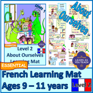 Ages 9-11 French Learning Mat - About Ourselves
