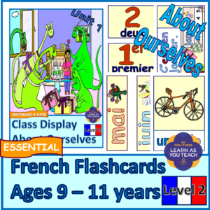 Ages 9-11 French Flashcards - About Ourselves