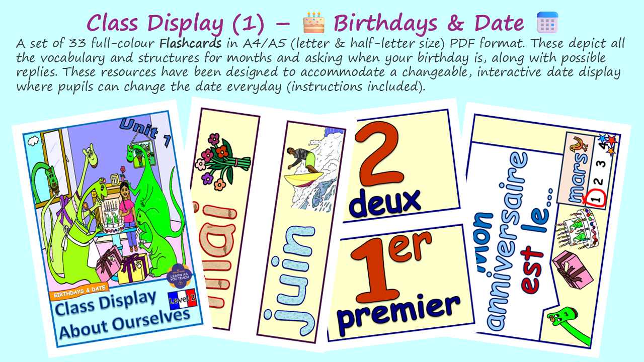 Ages 9-11 French Flashcards - About Ourselves - Image 3