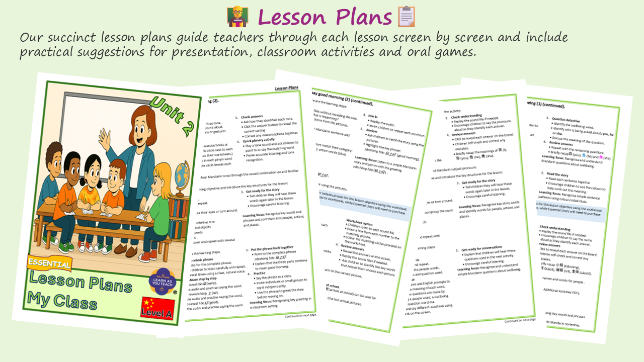 Ages 5-6: Mandarin Unit - My Class - Image 5