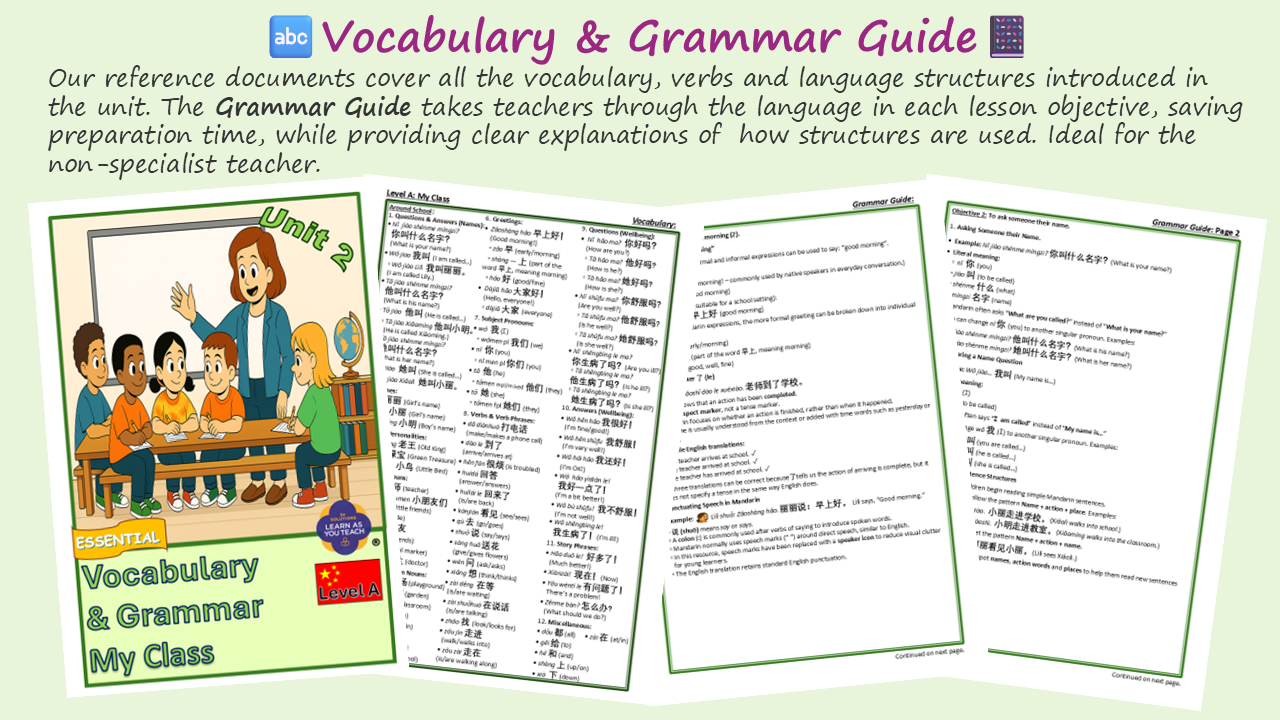 Ages 5-6: Mandarin Unit - My Class - Image 6