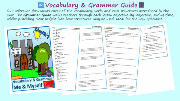KS1 MANDARIN: YEAR 1 ESSENTIAL UNIT - ME & MYSELF - Image 6