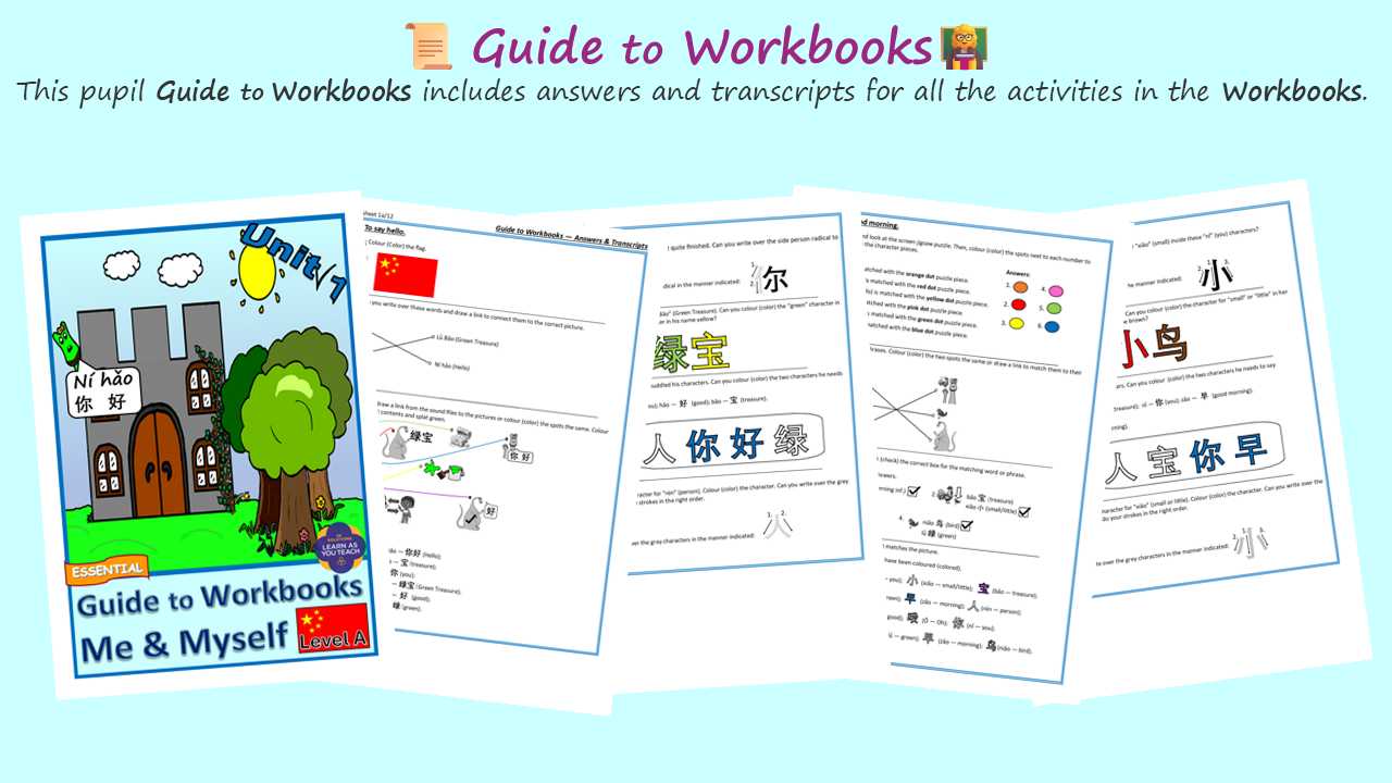 KS1 MANDARIN: YEAR 1 WORKBOOKS - ME & MYSELF - Image 6